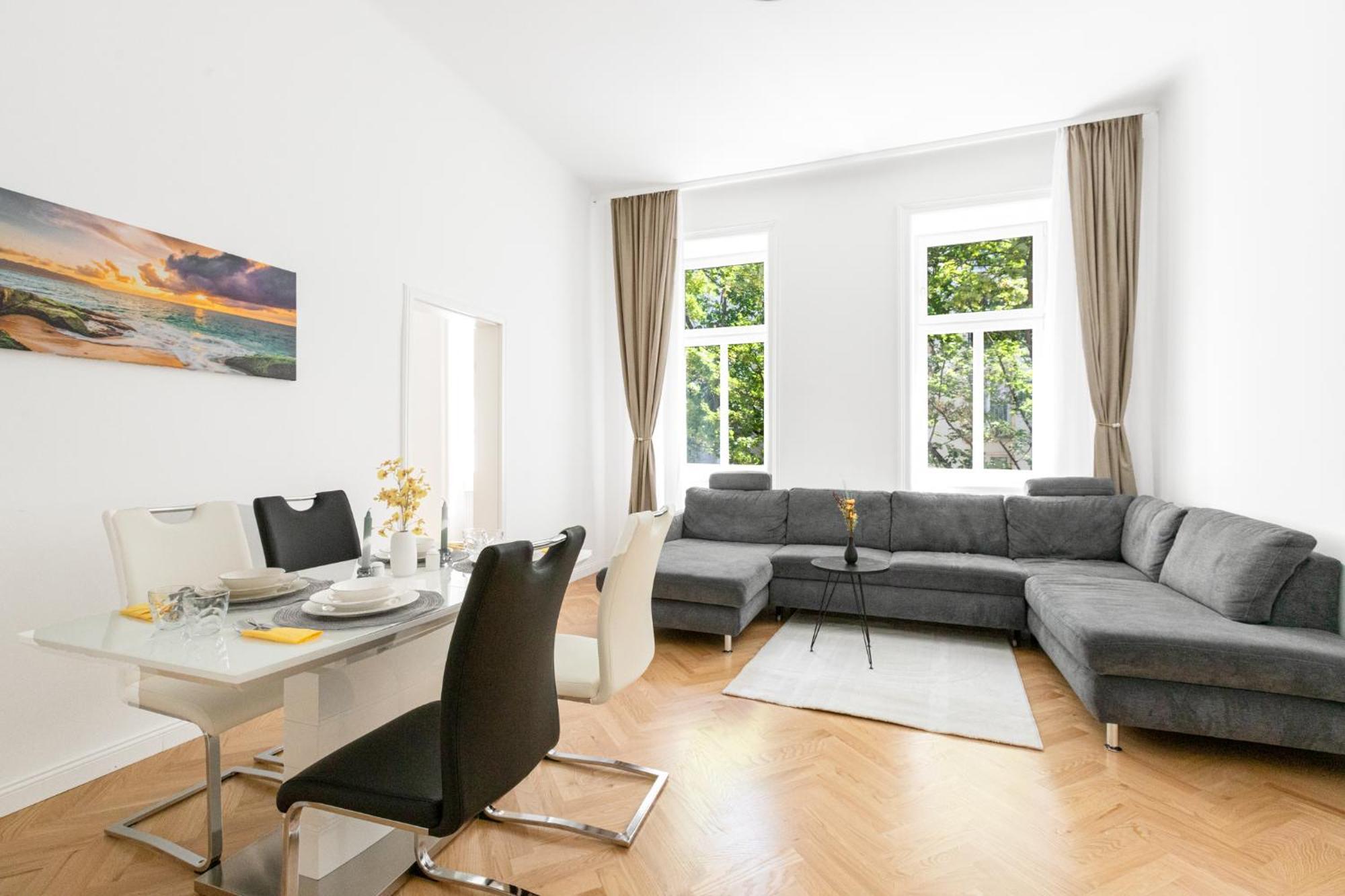 Stilvolle 2 Zimmer Apartment Im Wiener Altbaustil Nahe Donaukanal 外观 照片